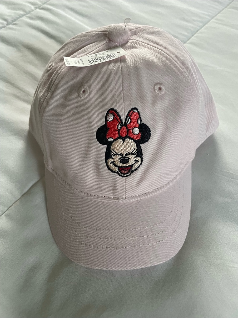 GAP Pink Baby Minnie Mouse Hat with Red Bow